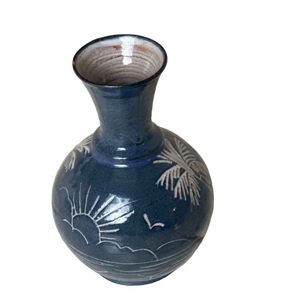 Lloyds Studio Painted Handmade Vase from Navy Jamaica Small Sku 2494